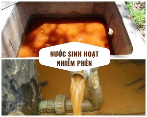 cách xử lý nước giếng khoan bị vàng
