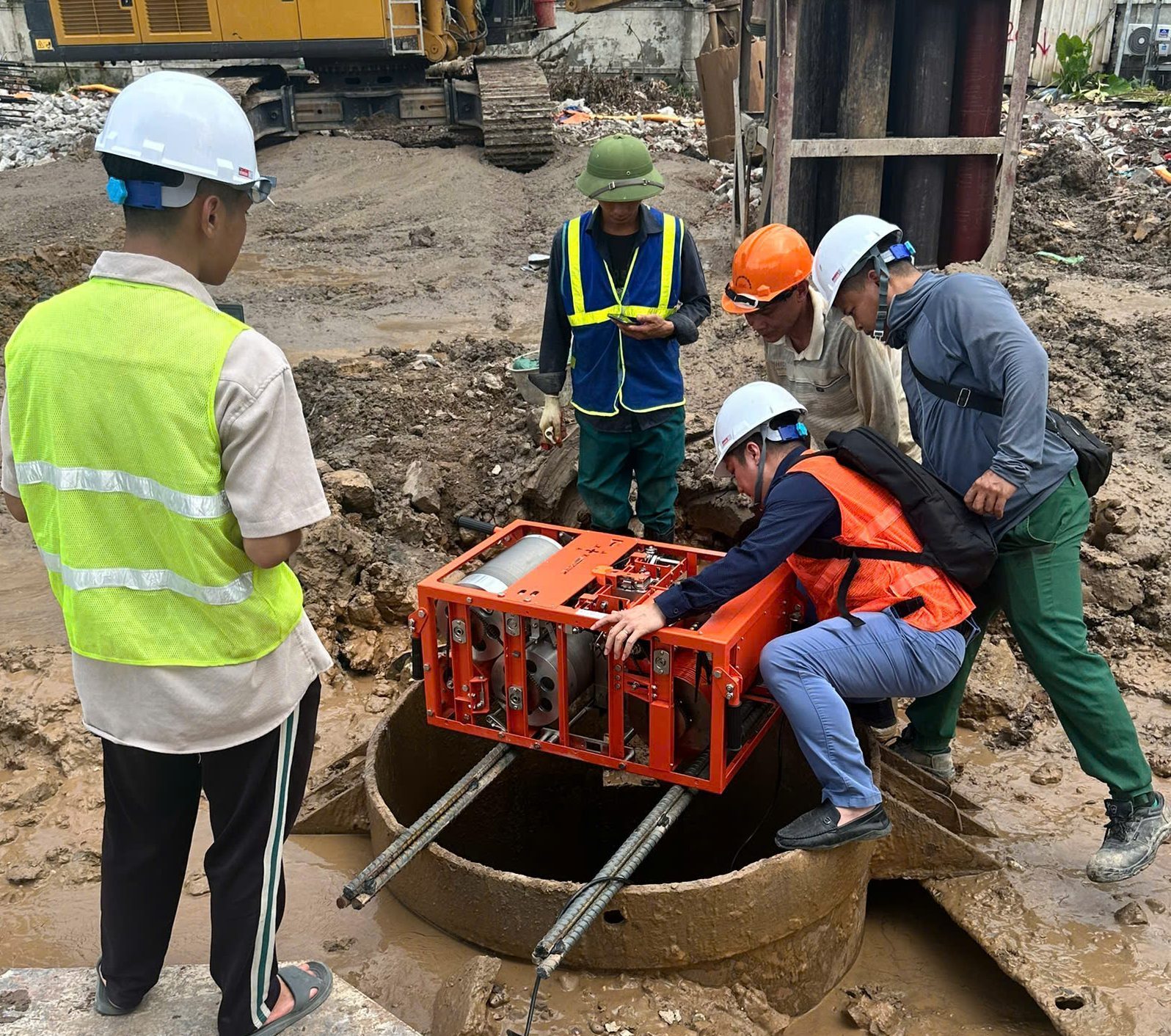 Koden Test cọc khoan nhồi tại Bắc Ninh